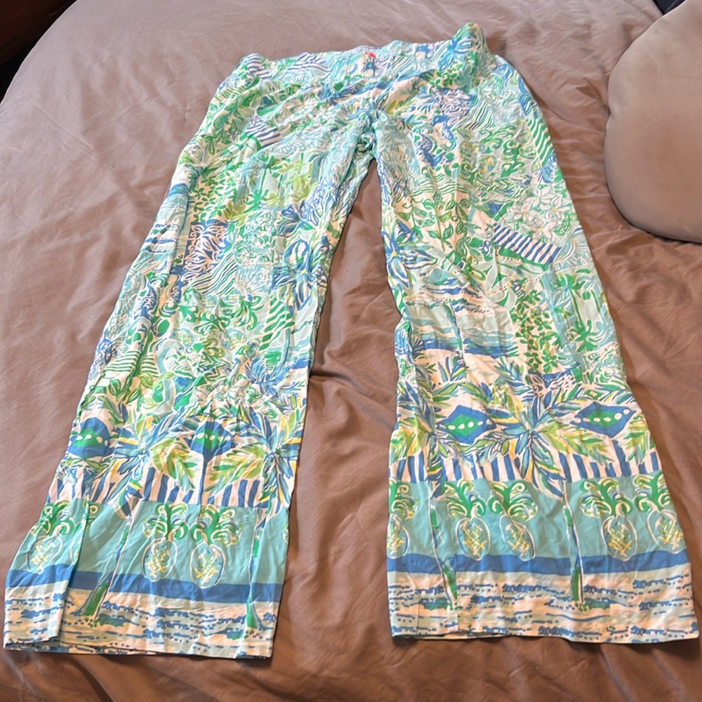 Lilly Pulitzer flowy beach pants NWT XL
